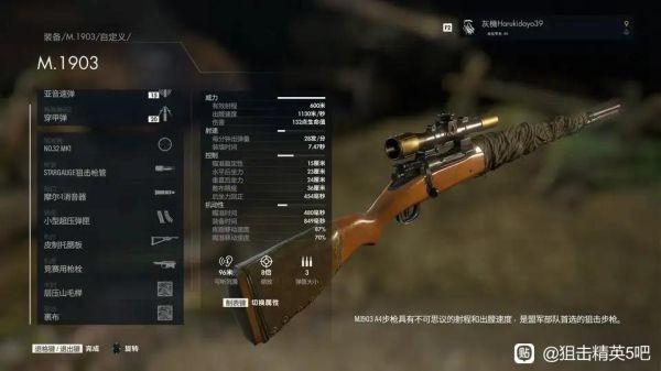 《狙擊精英5》武器引數名詞解釋及配裝推薦