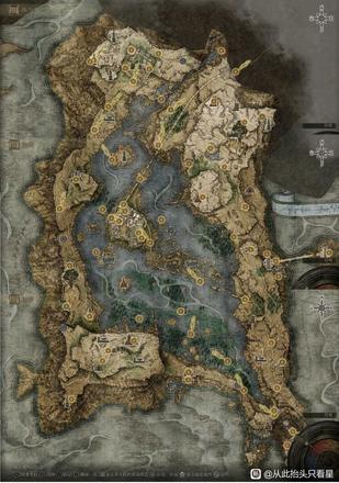 《艾爾登法環》湖之利耶尼亞物品收集攻略 利耶尼亞物品標識地圖