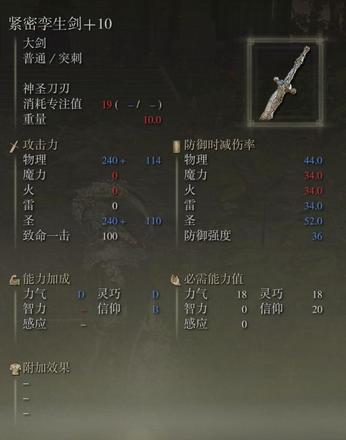 《艾爾登法環》強力武器+10屬性一覽