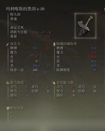 《艾爾登法環》強力武器+10屬性一覽