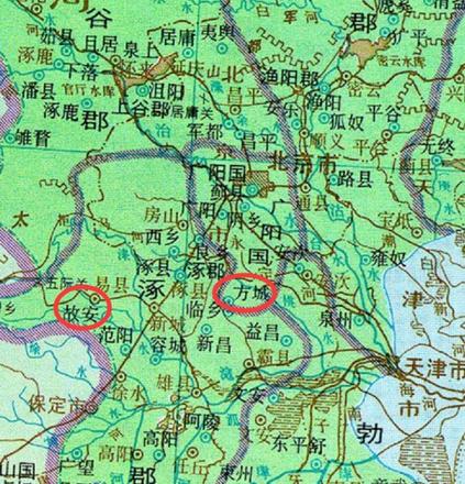 河北省固安县，西汉称方城，后因重名借易县之旧称，中国温泉之乡