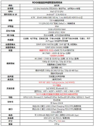 腾讯ROG游戏手机6蝙蝠侠典藏限量版上市 搭载联发科天玑9000+