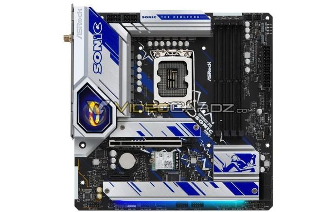 索尼克联名款 Z790 主板，支持 DDR5 和 PCIe Gen5 技术