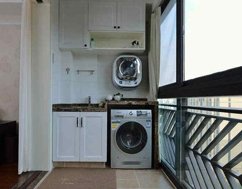 壁挂洗衣机安装效果图2