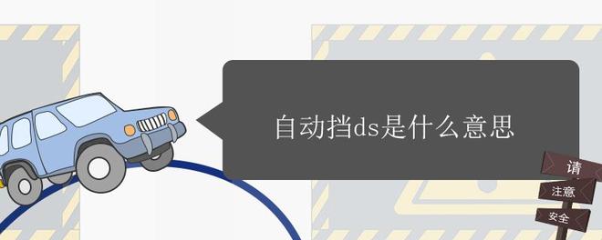 自动挡ds是什么意思