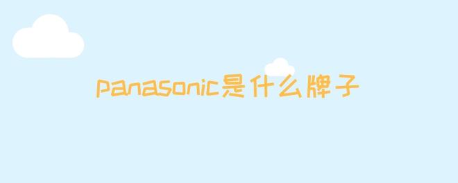 panasonic是什么牌子