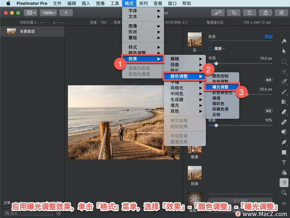 Pixelmator Pro?教程「116」，如何在 Pixelmator Pro?中应用曝光调整效果？