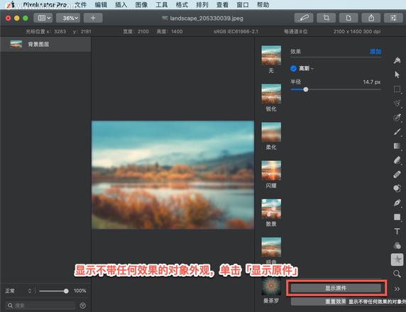 Pixelmator Pro?教程「98」，如何在 Pixelmator Pro?中应用高斯模糊效果？