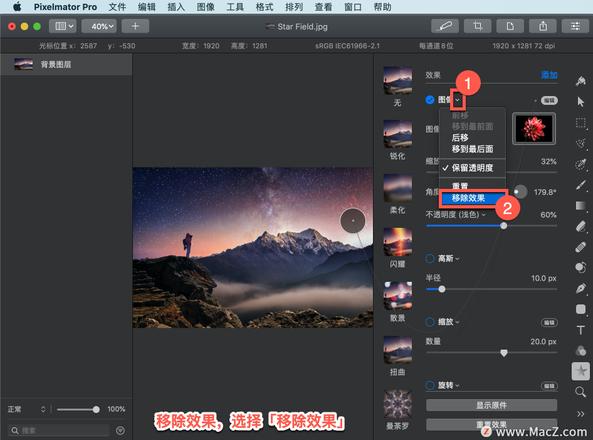 Pixelmator Pro?教程「151」，如何在 Pixelmator Pro?中应用图像效果？