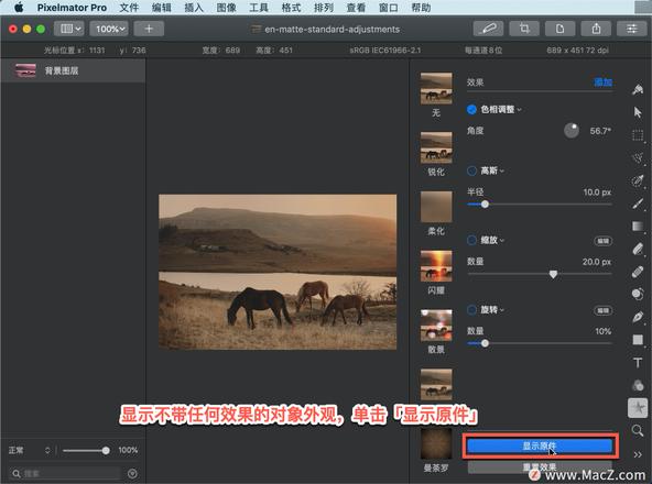 Pixelmator Pro?教程「115」，如何在 Pixelmator Pro?中应用色相调整效果？