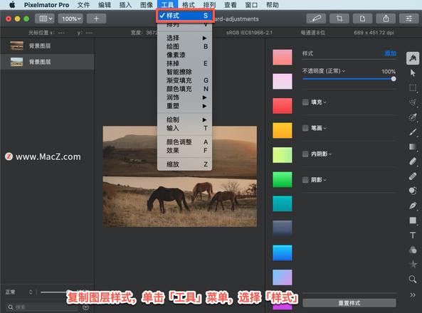 Pixelmator Pro?教程「177」，如何在 Pixelmator Pro?中复制图层样式？