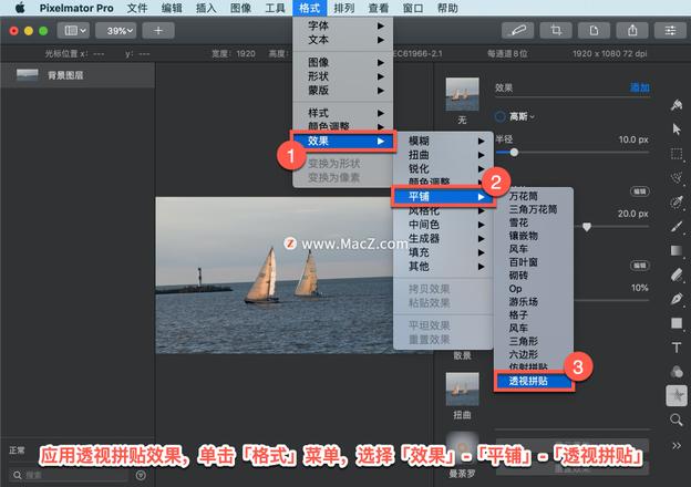 Pixelmator Pro?教程「131」，如何在 Pixelmator Pro?中应用?透视拼贴效果？