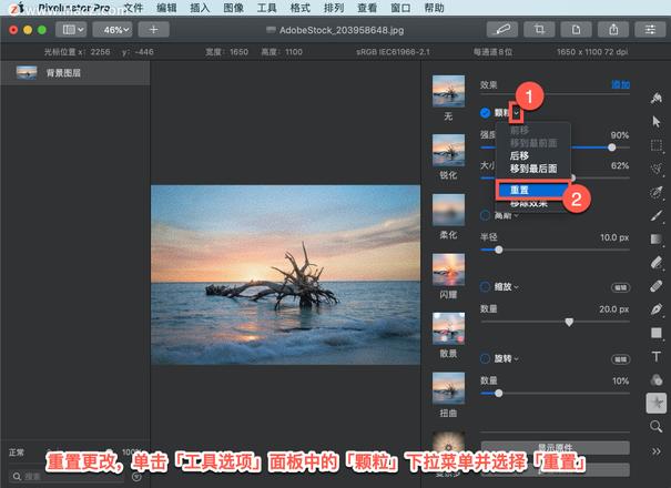 Pixelmator Pro?教程「135」，如何在 Pixelmator Pro?中应用?颗粒效果？