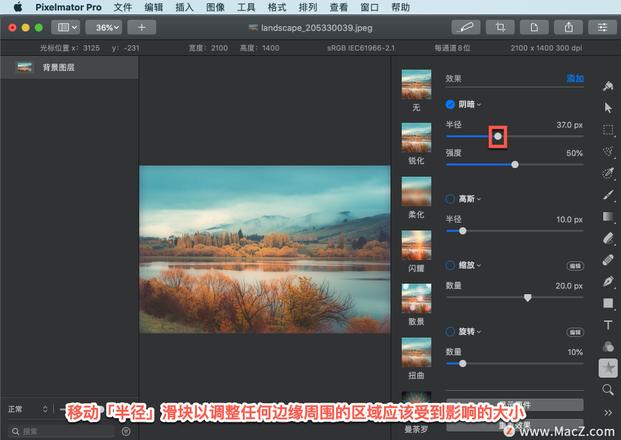 Pixelmator Pro?教程「141」，如何在 Pixelmator Pro?中应用?阴暗效果？