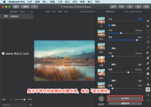 Pixelmator Pro?教程「141」，如何在 Pixelmator Pro?中应用?阴暗效果？