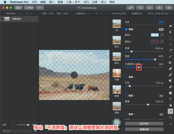 Pixelmator Pro?教程「147」，如何在 Pixelmator Pro?中应用棋盘效果？