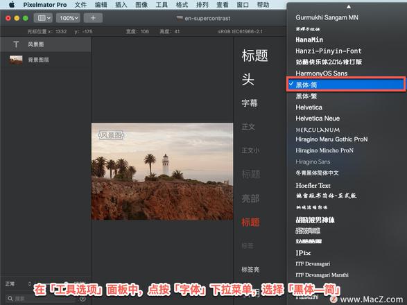 Pixelmator Pro?教程「165」，如何在 Pixelmator Pro?中更改字体大小？