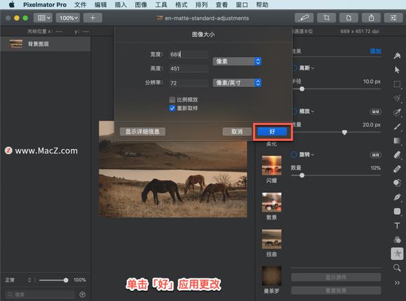 Pixelmator Pro?教程「154」，如何在 Pixelmator Pro?中更改图像大小？