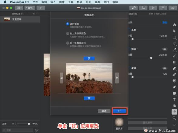 Pixelmator Pro?教程「159」，如何在 Pixelmator Pro?中修剪画布？