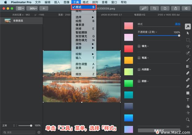 Pixelmator Pro?教程「176」，如何在 Pixelmator Pro?中关闭或删除图层样式？