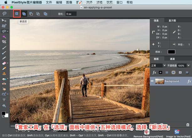 PixelStyle 教程「7」，如何在 PixelStyle 中使用套索工具？