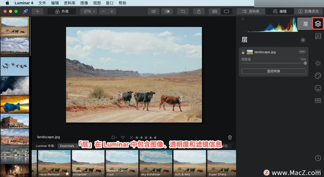 Luminar 4?教程「3」，认识 Luminar 4 编辑侧边栏