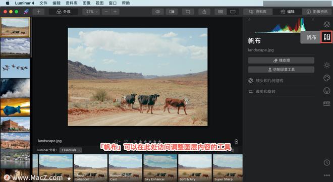 Luminar 4?教程「3」，认识 Luminar 4 编辑侧边栏