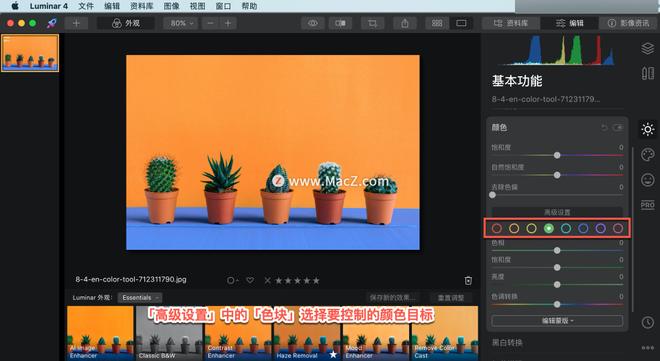 Luminar 4?教程「9」，如何在 Luminar 4 中?使用颜色工具？