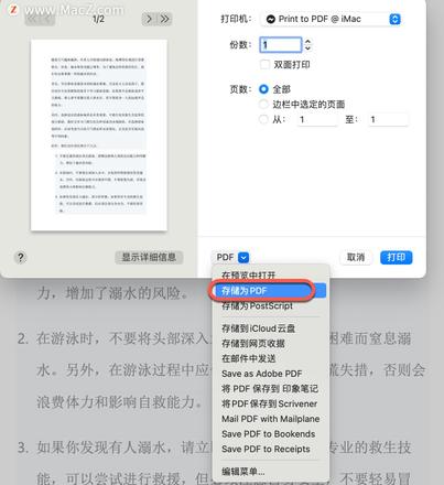 Mac电脑如何给PDF文件设置密码？