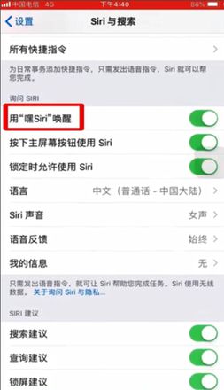 苹果手机siri如何设置声音识别