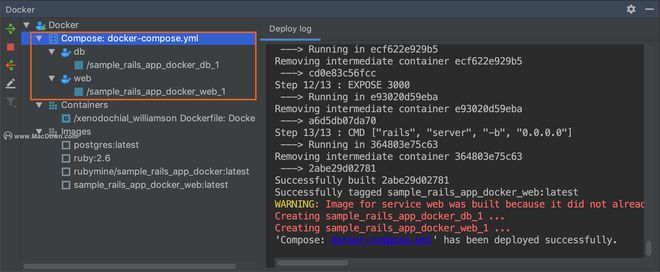 如何使用RubyMine中的Docker / Docker Compose?