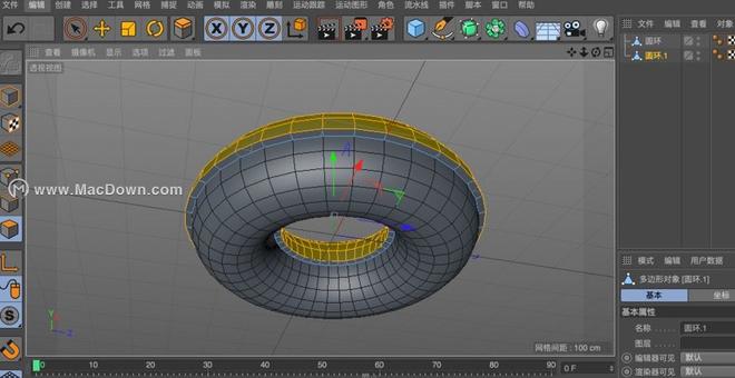 C4D实例教程：制作好吃的甜甜圈