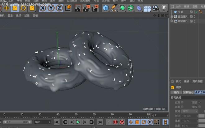 C4D实例教程：制作好吃的甜甜圈