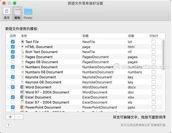 「New File Menu」Mac也可右键新建文件