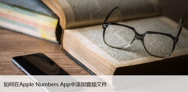 如何在Apple Numbers App中添加音频文件