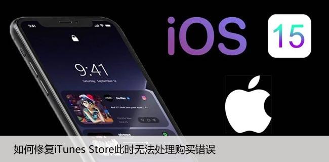 如何修复iTunes Store此时无法处理购买错误