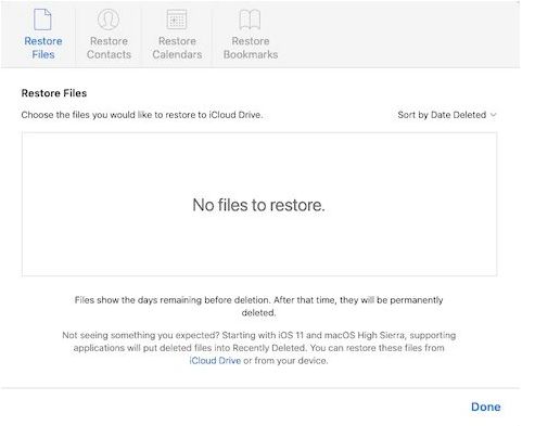 iPhone / iPad 通过 iCloud恢复已删除的文件操作方法