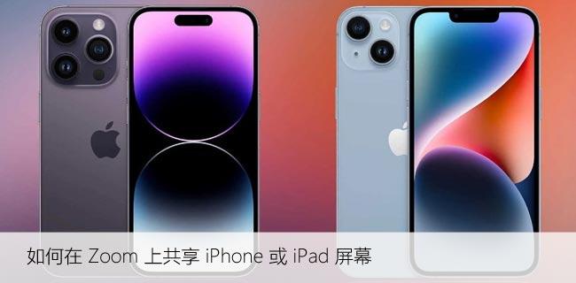 Zoom会议中如何共享iPhone或iPad屏幕？这里有方法！