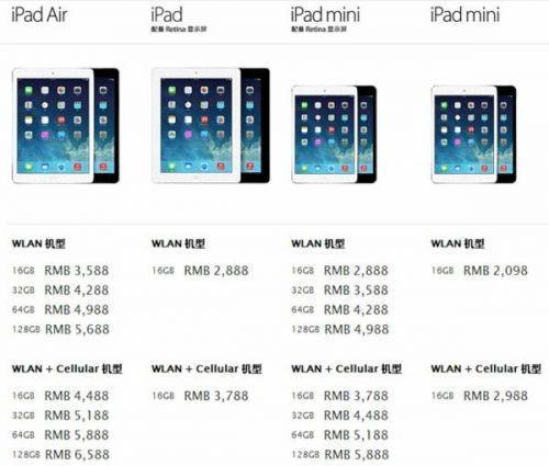 iPad Air/mini旧机型全面降价 朋友们赶快行动吧!