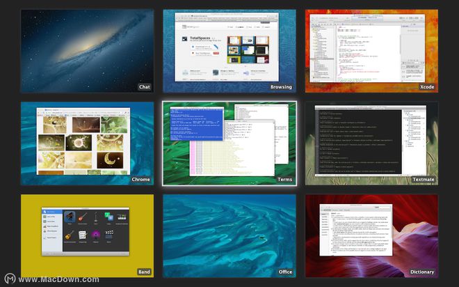 想轻松自如的管理苹果电脑桌面？那就试试Mac网格式桌面管理软件TotalSpaces2！