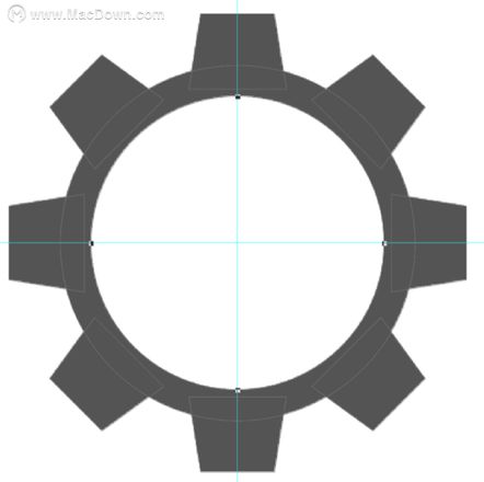 PS实例教程-如何使用PS绘制齿轮