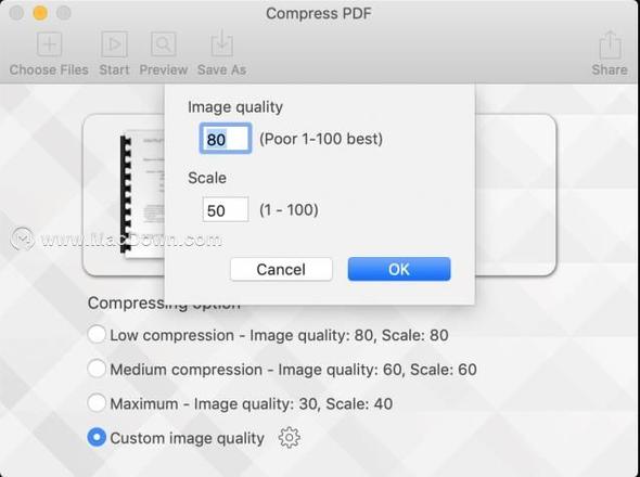 PDF文件压缩工具Compress PDF for mac如何减小PDF文件的大小