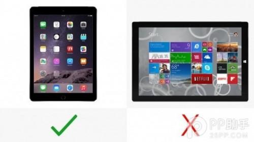 iPad Air2与Surface Pro3哪个好?Surface Pro3和iPad Air2参数配置区别对比