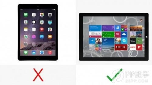 iPad Air2与Surface Pro3哪个好?Surface Pro3和iPad Air2参数配置区别对比