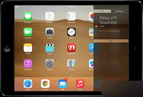 iPad专属插件Centrum:可让iPad的通知中心在屏幕边缘打开