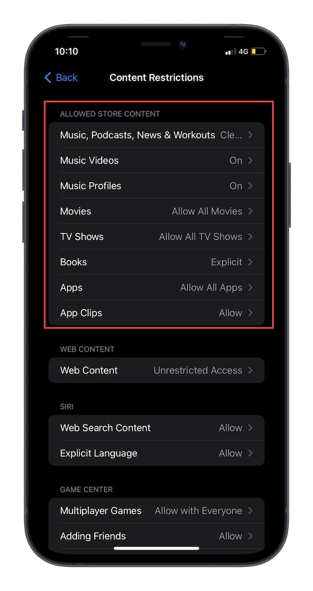 限制 iPhone 和 iPad 上的显式 Apple Music、电影、电视节目、书籍和 App Clips