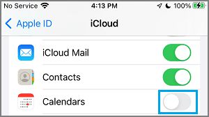 在 iPhone 上禁用 iCloud 日历