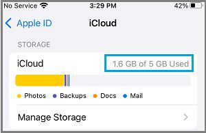 检查 iCloud Drive 存储状态