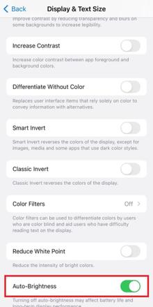 iPhone屏幕随机变暗