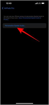 个性化空间音频 iPhone